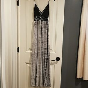 Tie Dye Crochet Maxi XS